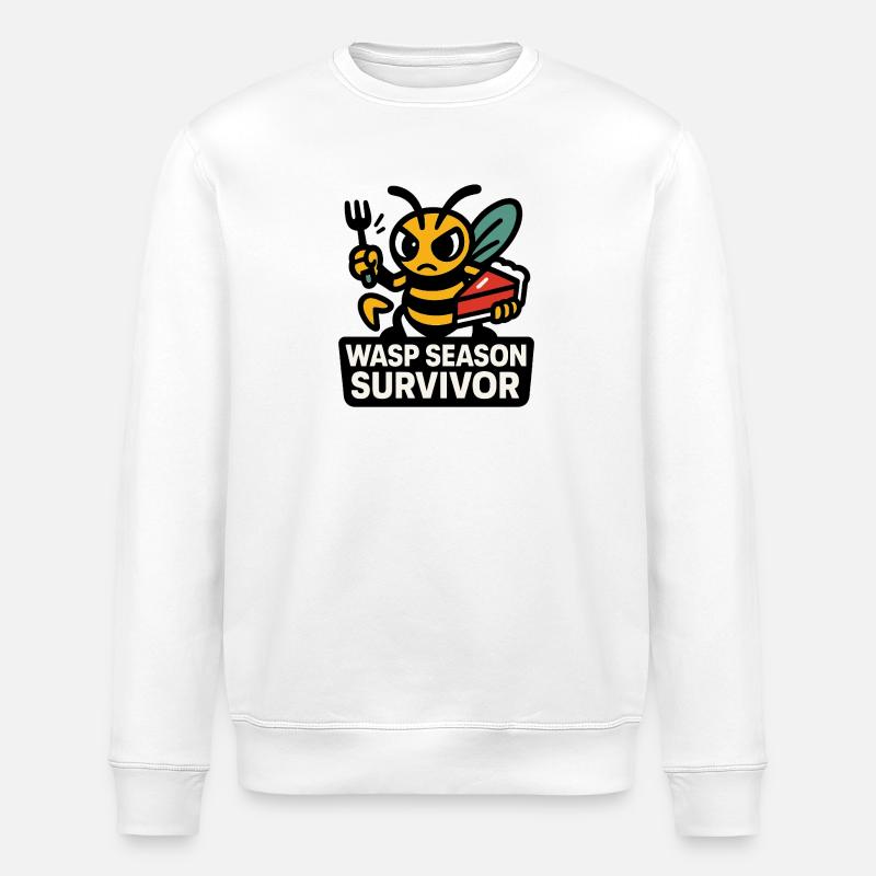 Wasp Season Survivor - Stanley/Stella Unisex Bio-Sweatshirt ROLLER - Weiß