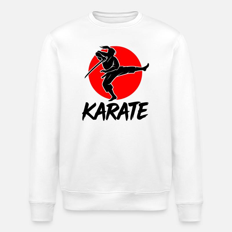 Samouraï - Sweat bio ROLLER Stanley/Stella Unisexe - blanc