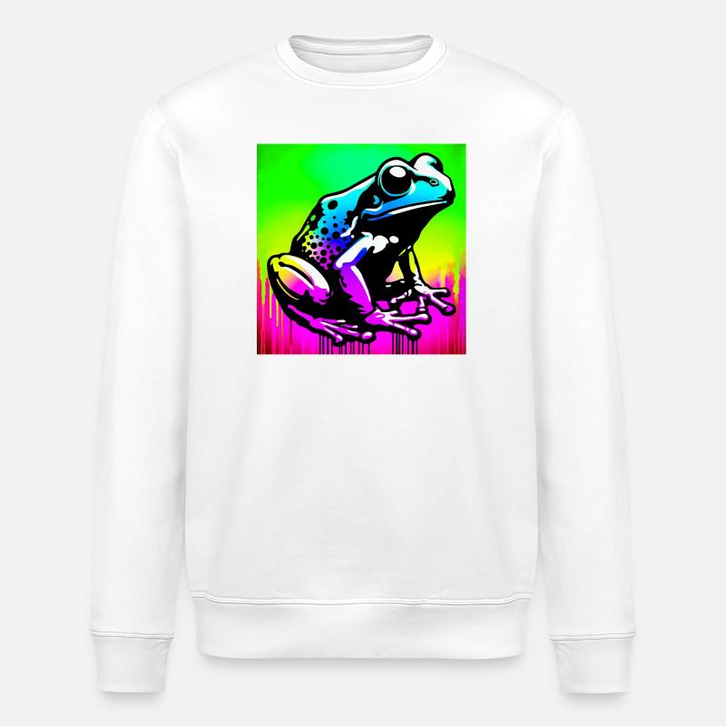 Frosch - Stanley/Stella Unisex Bio-Sweatshirt ROLLER - Weiß