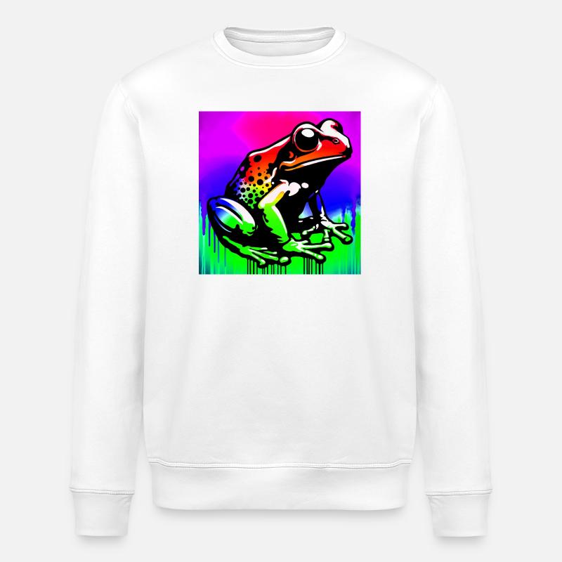 Frosch - Stanley/Stella Unisex Bio-Sweatshirt ROLLER - Weiß