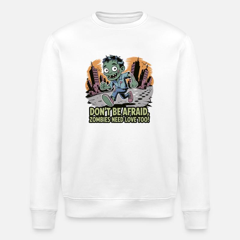 Impression Zombie Love Run - Sweat bio ROLLER Stanley/Stella Unisexe - blanc