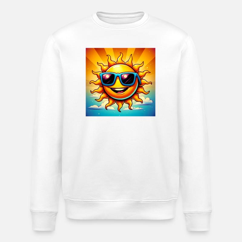 Sonne - Stanley/Stella Unisex Bio-Sweatshirt ROLLER - Weiß