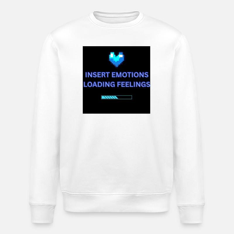 INSERT EMOTIONS LOADING FEELINGS  - Stanley/Stella Unisex Bio-Sweatshirt ROLLER - Weiß