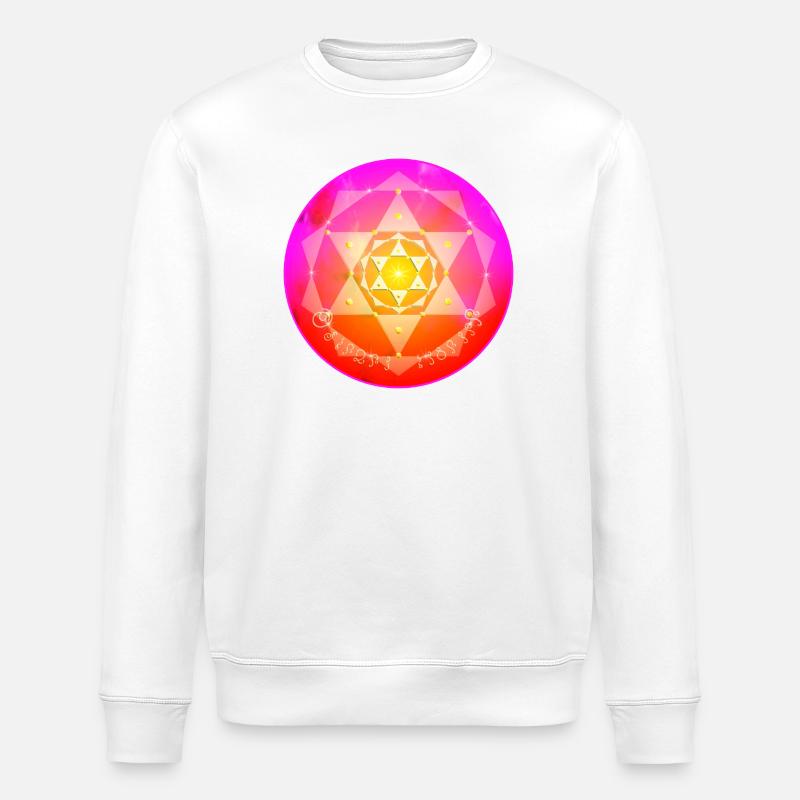 Mandala de cristal Kordulah - ElshaddaiShikaina - Sweat bio ROLLER Stanley/Stella Unisexe - blanc