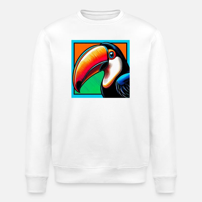 toucan - Sweat bio ROLLER Stanley/Stella Unisexe - blanc