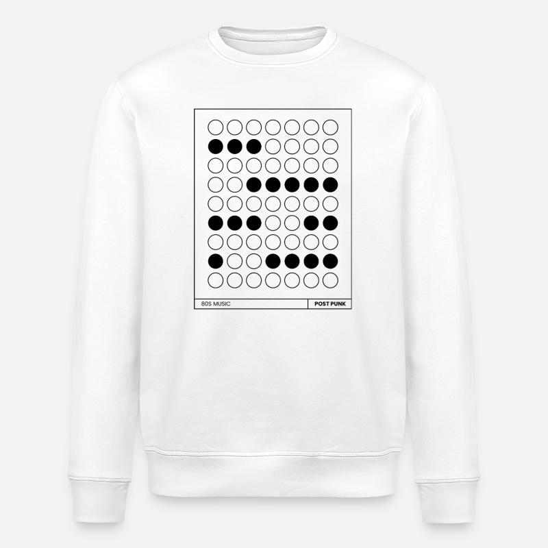 affiche de musique post punk. - Sweat bio ROLLER Stanley/Stella Unisexe - blanc
