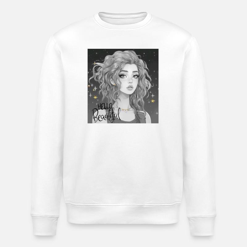 Hello Beautiful - Stanley/Stella Unisex Bio-Sweatshirt ROLLER - Weiß