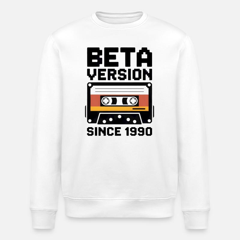 Conception d’impression de cassette rétro - Sweat bio ROLLER Stanley/Stella Unisexe - blanc