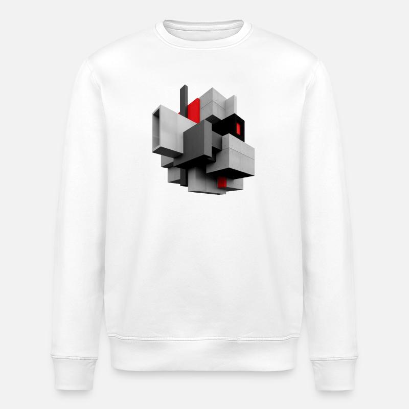 Cube - Sweat bio ROLLER Stanley/Stella Unisexe - blanc