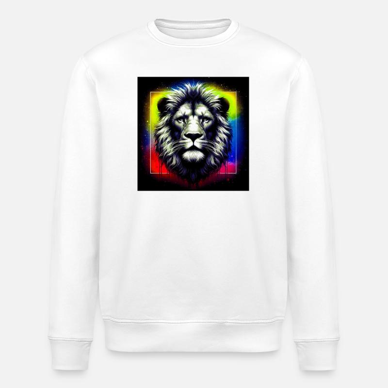 lion - Sweat bio ROLLER Stanley/Stella Unisexe - blanc