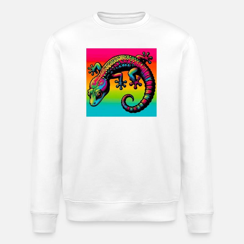 Gecko - Stanley/Stella ROLLER Unisex Organic Sweatshirt - white
