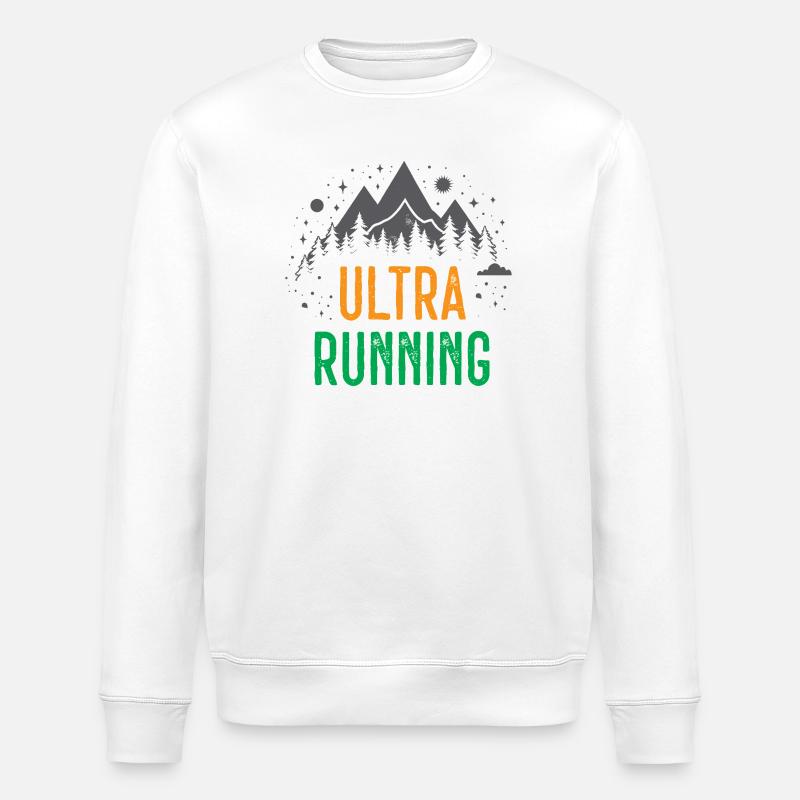 Ultra course à pied - Sweat bio ROLLER Stanley/Stella Unisexe - blanc