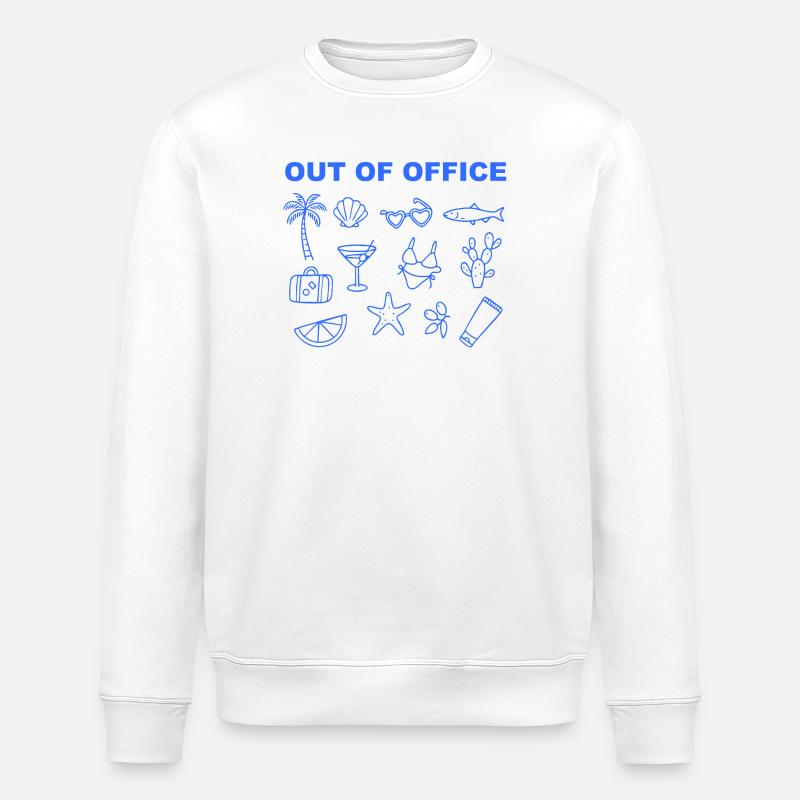 Absent du bureau / Vacances / Retraite - Sweat bio ROLLER Stanley/Stella Unisexe - blanc