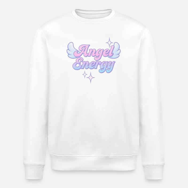 Angel Energy / Y2K Design - Stanley/Stella Unisex Bio-Sweatshirt ROLLER - Weiß