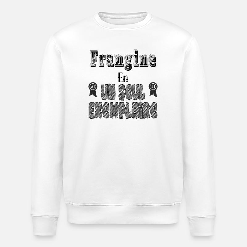 Frangine En Un Seul Exemplaire - Sweat bio ROLLER Stanley/Stella Unisexe - blanc