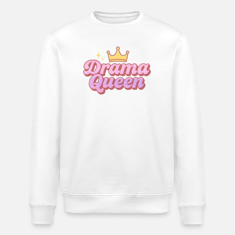 Drama Queen - Stanley/Stella Unisex Bio-Sweatshirt ROLLER - Weiß