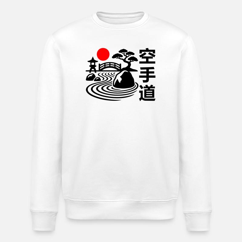 Karaté Nature - Sweat bio ROLLER Stanley/Stella Unisexe - blanc
