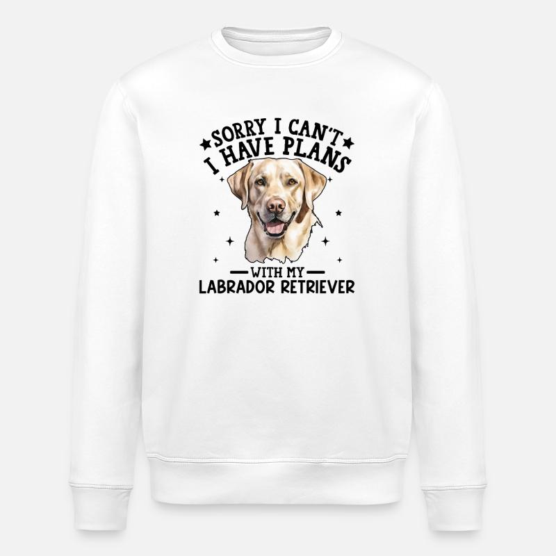 Portrait d'un labrador vivant - Sweat bio ROLLER Stanley/Stella Unisexe - blanc
