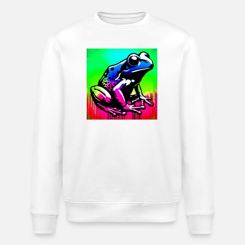 Frosch - Stanley/Stella Unisex Bio-Sweatshirt ROLLER - Weiß
