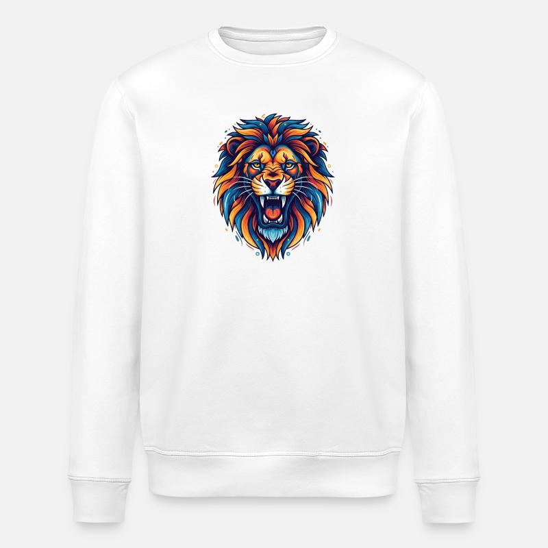 Löwe - Stanley/Stella Unisex Bio-Sweatshirt ROLLER - Weiß