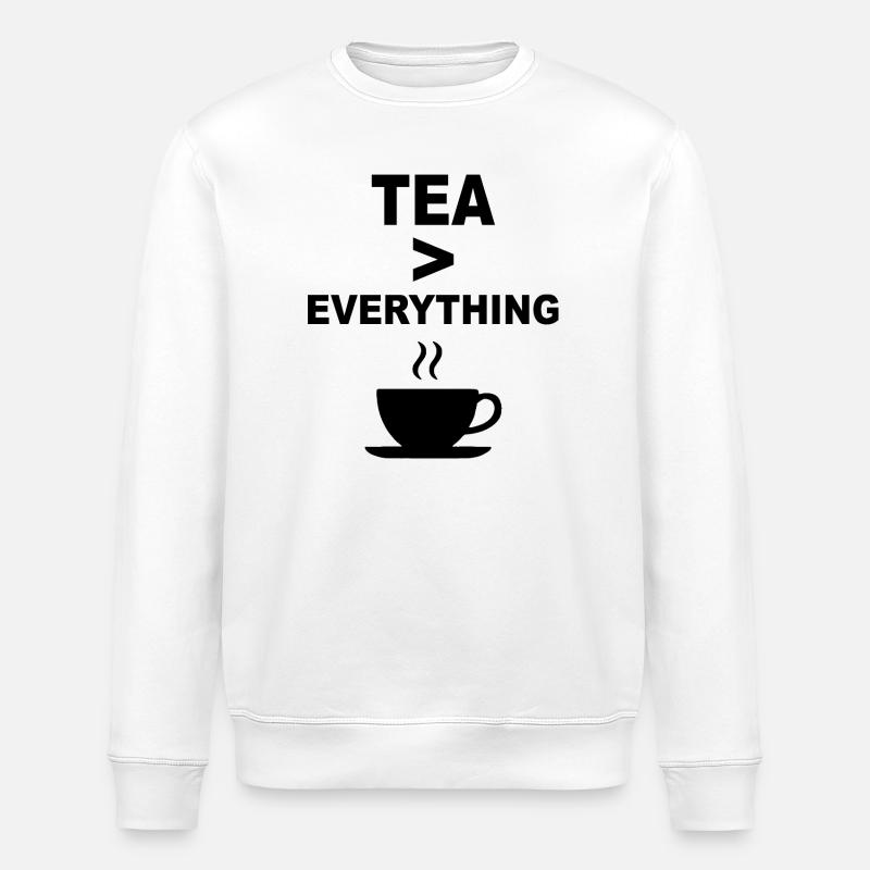 Tee > Alles – Lustiges Teeliebhaber-Design - Stanley/Stella Unisex Bio-Sweatshirt ROLLER - Weiß