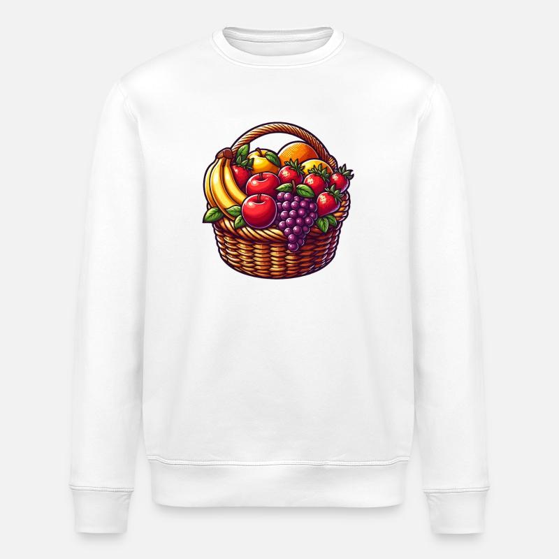 Tropischer Obstkorb - Stanley/Stella Unisex Bio-Sweatshirt ROLLER - Weiß