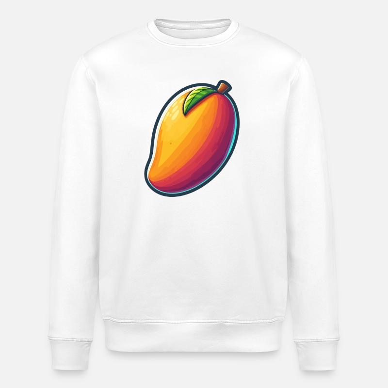 Design Mango Lebendig Abstrakt - Stanley/Stella Unisex Bio-Sweatshirt ROLLER - Weiß