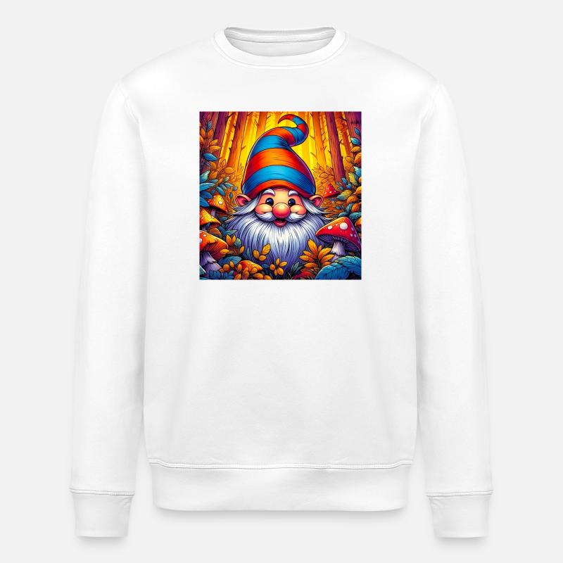 Gnom - Stanley/Stella Unisex Bio-Sweatshirt ROLLER - Weiß