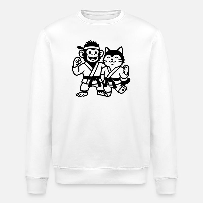 Karate Freunde - Stanley/Stella Unisex Bio-Sweatshirt ROLLER - Weiß