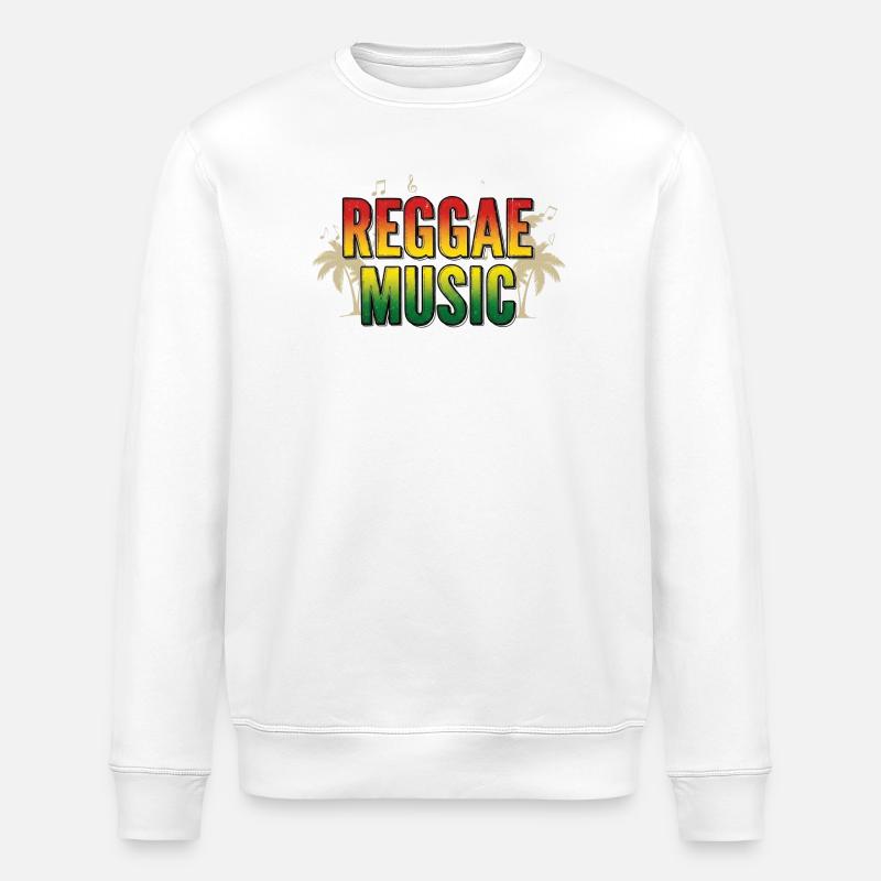 Feel the Reggae Music - Stanley/Stella Unisex Bio-Sweatshirt ROLLER - Weiß