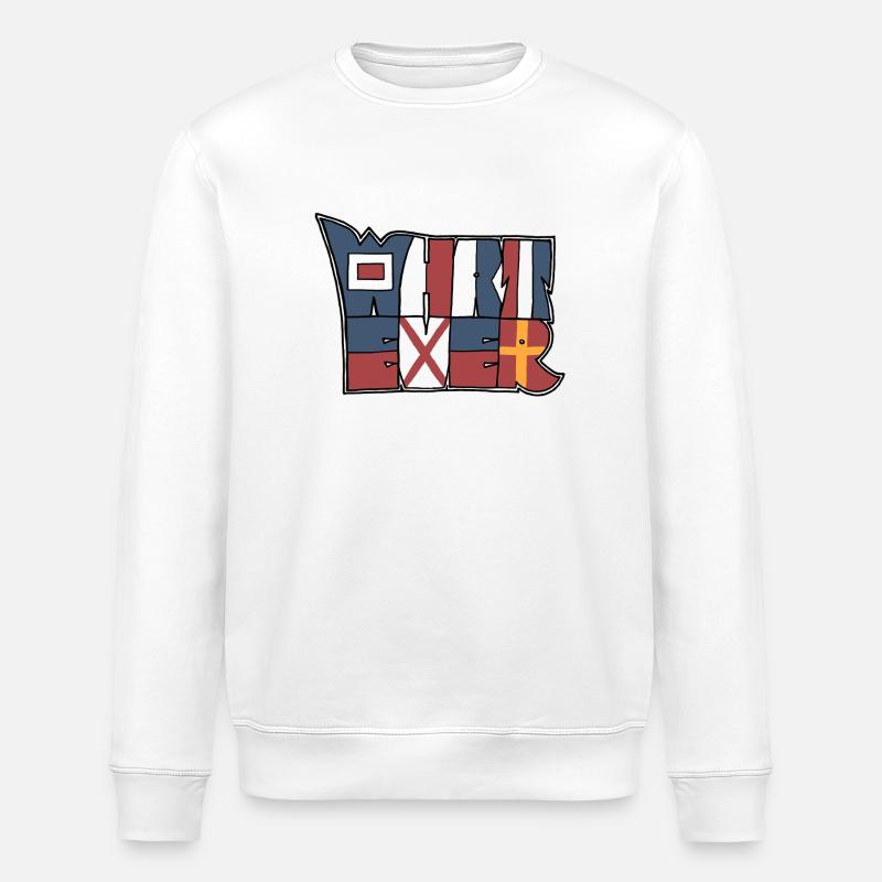 quoi que - Sweat bio ROLLER Stanley/Stella Unisexe - blanc