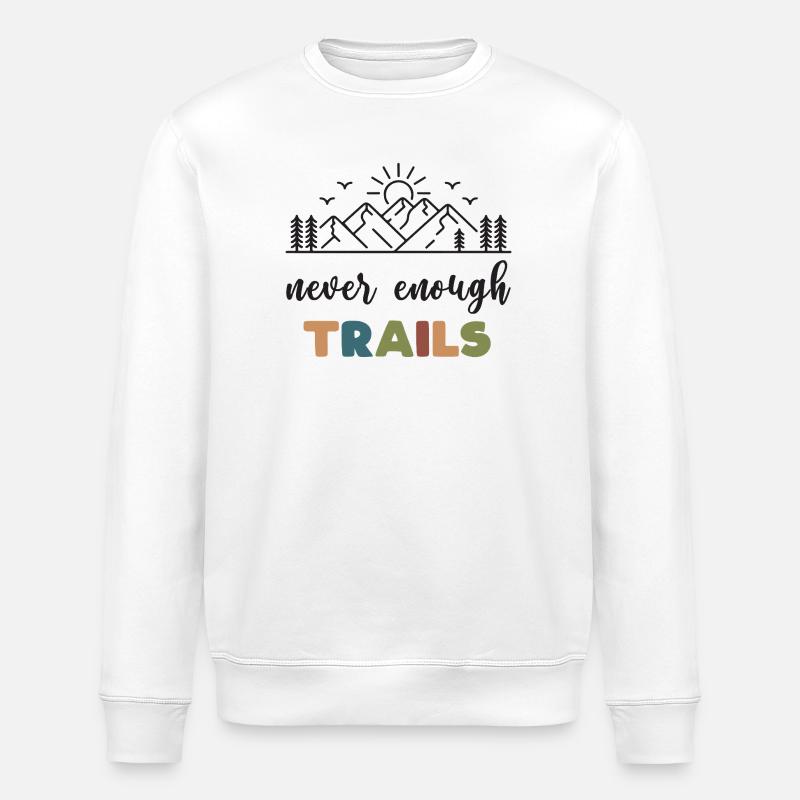Trailrunning – Nie genug Trails - Stanley/Stella Unisex Bio-Sweatshirt ROLLER - Weiß
