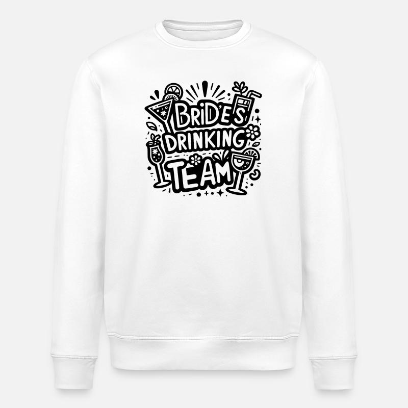 Bride’s Drinking Team - Stanley/Stella Unisex Bio-Sweatshirt ROLLER - Weiß