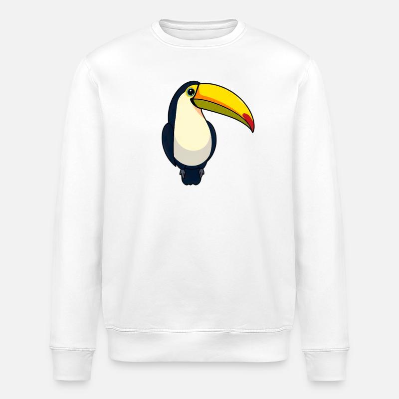 Tukan Vogel - Stanley/Stella Unisex Bio-Sweatshirt ROLLER - Weiß