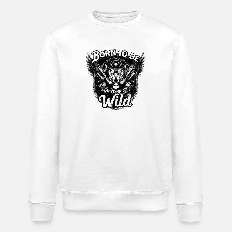 Wild - Stanley/Stella Unisex Bio-Sweatshirt ROLLER - Weiß