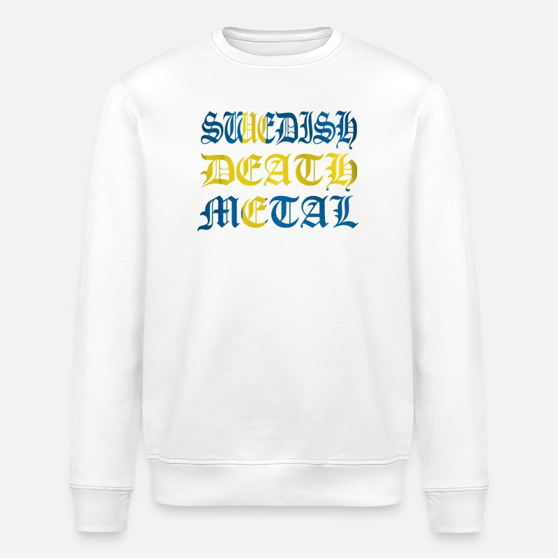 Mort en Suède - Sweat bio ROLLER Stanley/Stella Unisexe - blanc