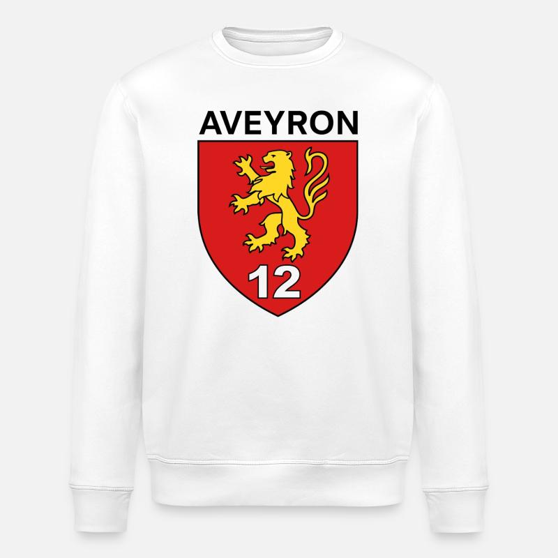 Aveyron  - Sweat bio ROLLER Stanley/Stella Unisexe - blanc