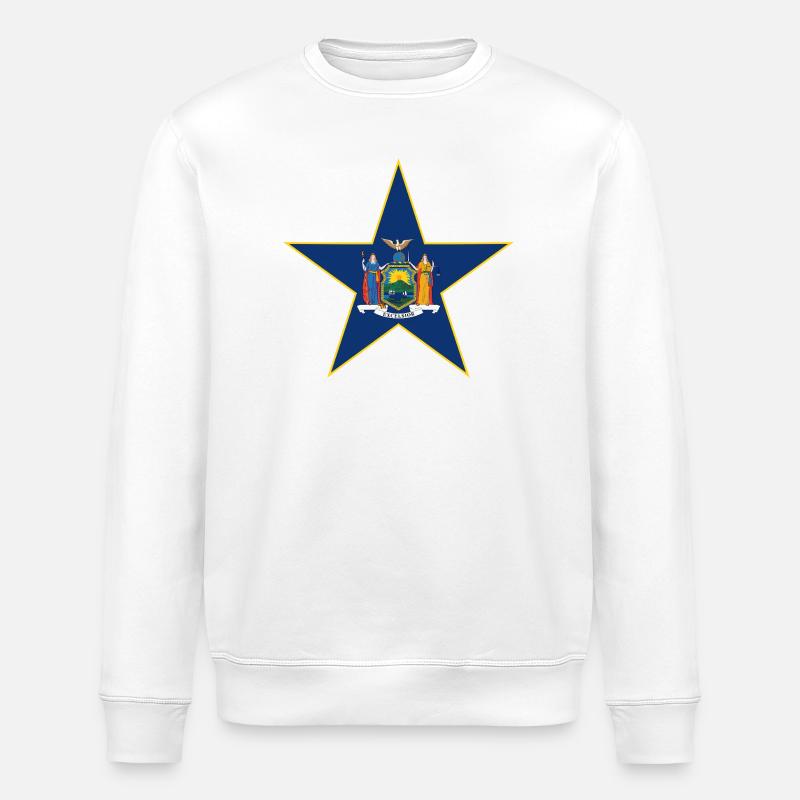 Verfassungswappen Florale Gestaltung - Stanley/Stella Unisex Bio-Sweatshirt ROLLER - Weiß