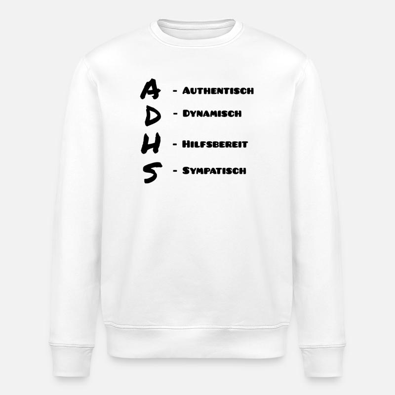 Abstract Gradient Pencil Drawing - Stanley/Stella ROLLER Unisex Organic Sweatshirt - white