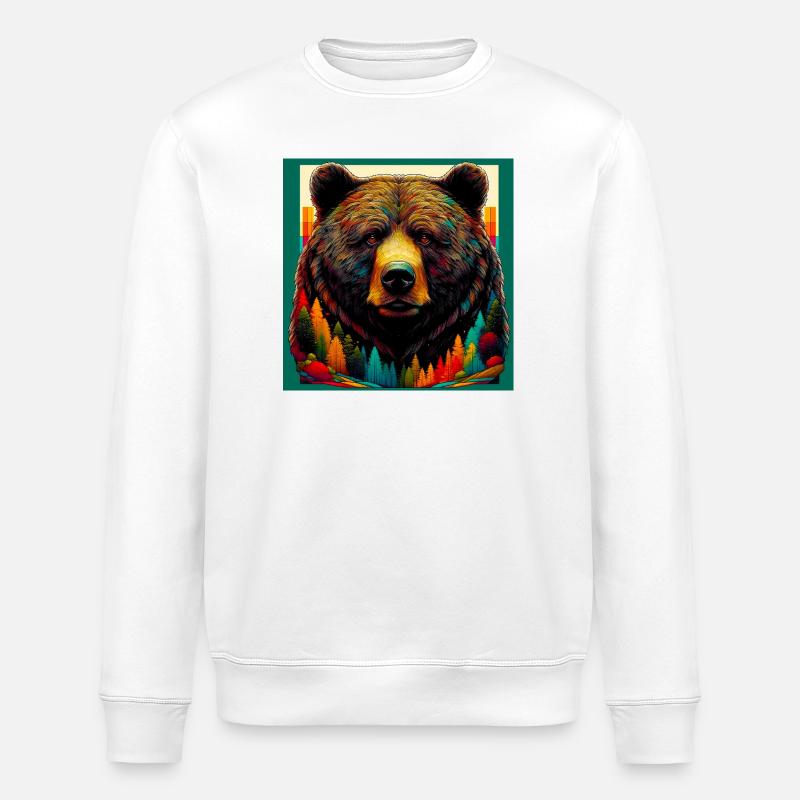 ours - Sweat bio ROLLER Stanley/Stella Unisexe - blanc