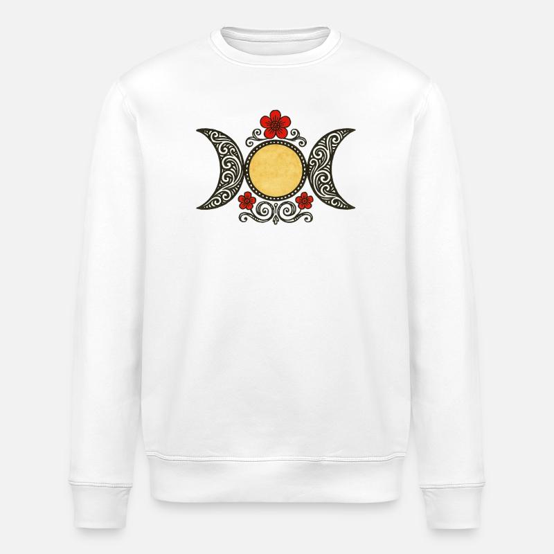 Phases de la Lune céleste - Sweat bio ROLLER Stanley/Stella Unisexe - blanc