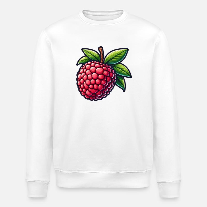 Litchi Illustrée Éclatant - Sweat bio ROLLER Stanley/Stella Unisexe - blanc