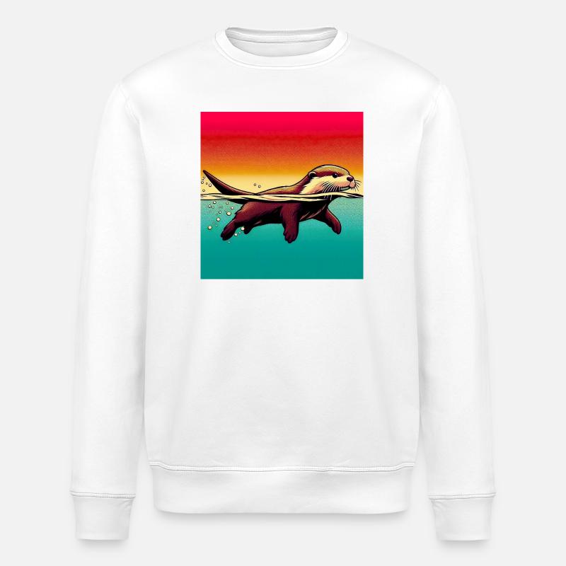 Otter - Stanley/Stella Unisex Bio-Sweatshirt ROLLER - Weiß