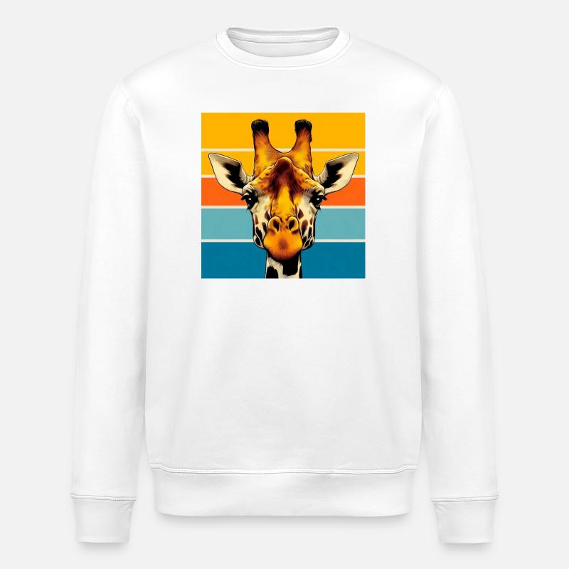 Giraffe - Stanley/Stella Unisex Bio-Sweatshirt ROLLER - Weiß