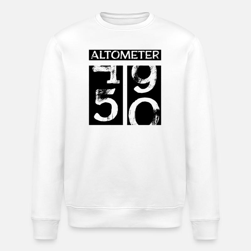 Altometer - 50 Jahre - Stanley/Stella Unisex Bio-Sweatshirt ROLLER - Weiß