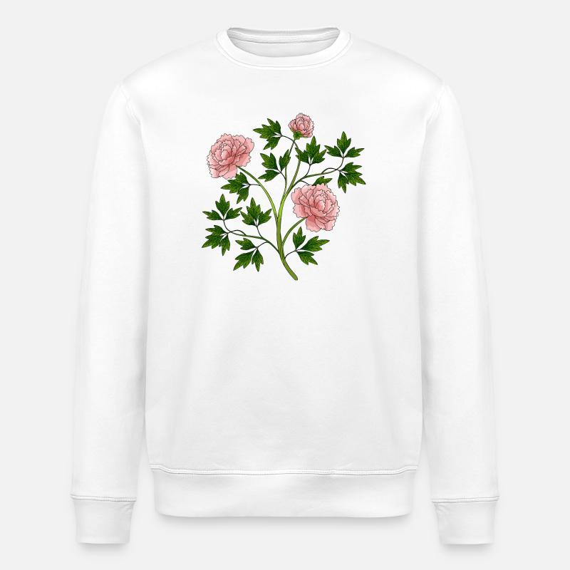 Blumen - Stanley/Stella Unisex Bio-Sweatshirt ROLLER - Weiß