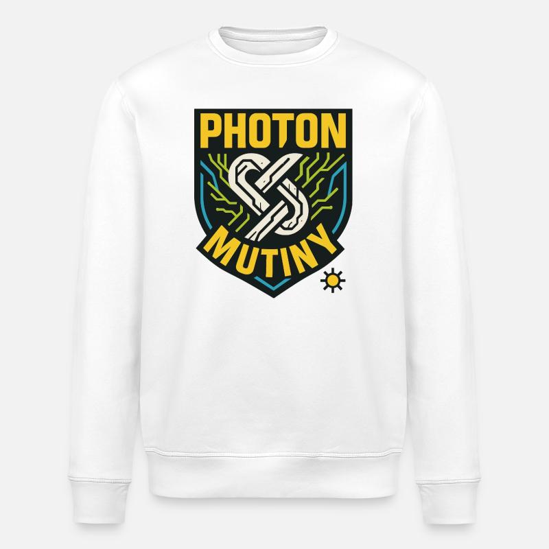 Mutinerie des photons - Sweat bio ROLLER Stanley/Stella Unisexe - blanc