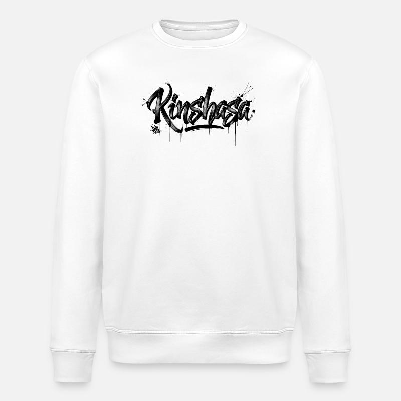 Kinshasa - Stanley/Stella ROLLER Unisex Organic Sweatshirt - white