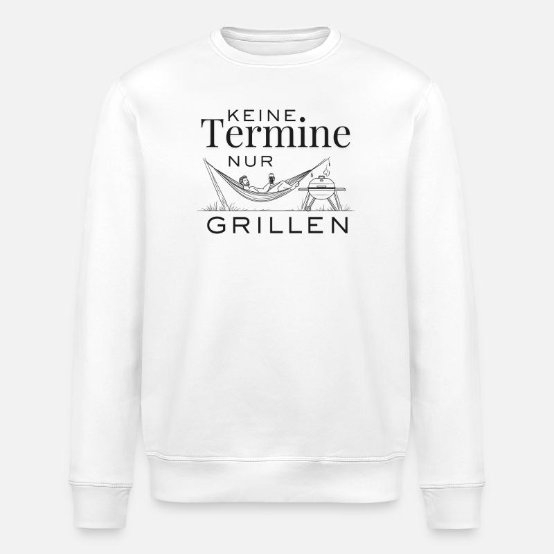 Pas de rendez-vous, juste un barbecue - Sweat bio ROLLER Stanley/Stella Unisexe - blanc