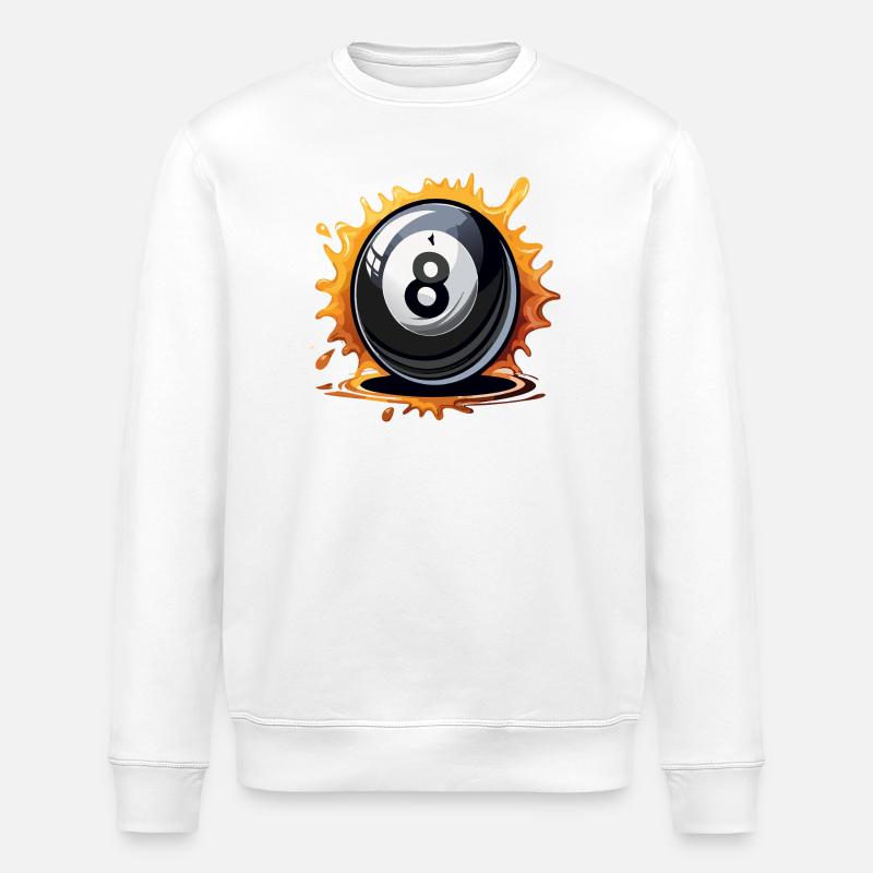 8ball - Stanley/Stella Unisex Bio-Sweatshirt ROLLER - Weiß